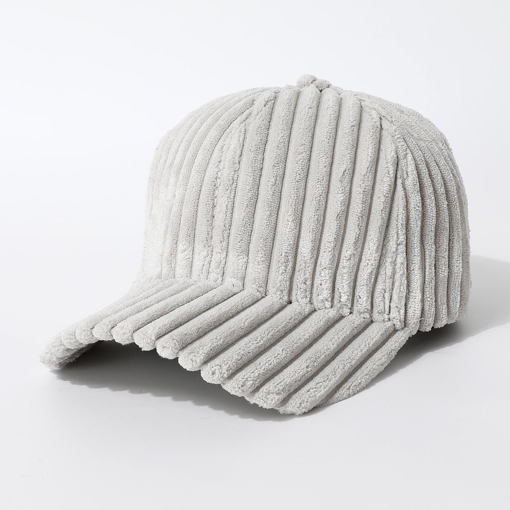 Trend Striped Men'S And Women'S Hats Baseball Cap Cap Cap Season Thickened Warm Casual Hat