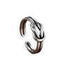 New Korean-Japanese Retro Knot Adjustable Finger Ring for Women - Hip Hop Style
