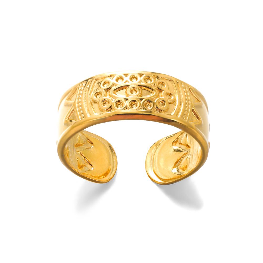 

Европейское и американское роскошное широкое открытое кольцо: Уникальный дизайн для повседневных украшений