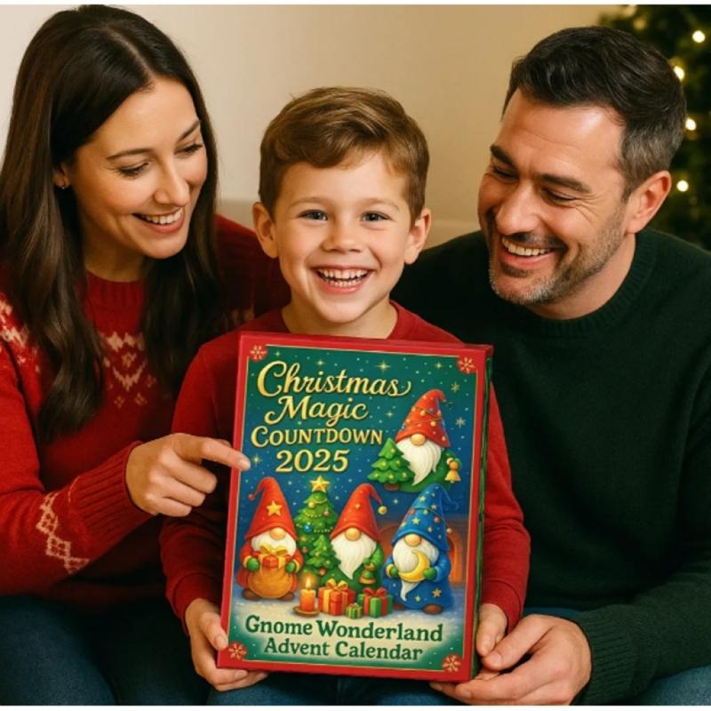 Surprise Holiday Gnomes Mystery Pack Clear Acrylic Christmas Countdowns Decors For Indoor Display