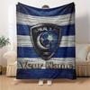 Name Custom Al-Hilal Print Flannel Blanket High Quality Warm Comfortable Cover for All Seasons Perfect for Gifts Home Decor