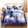 Long Hair Unicorn Quilt Cover Set For Teen Boy Girls Yellow Bedding Duvet Cover With Pillowcases Kids Bedding Set Dekbedovertrek