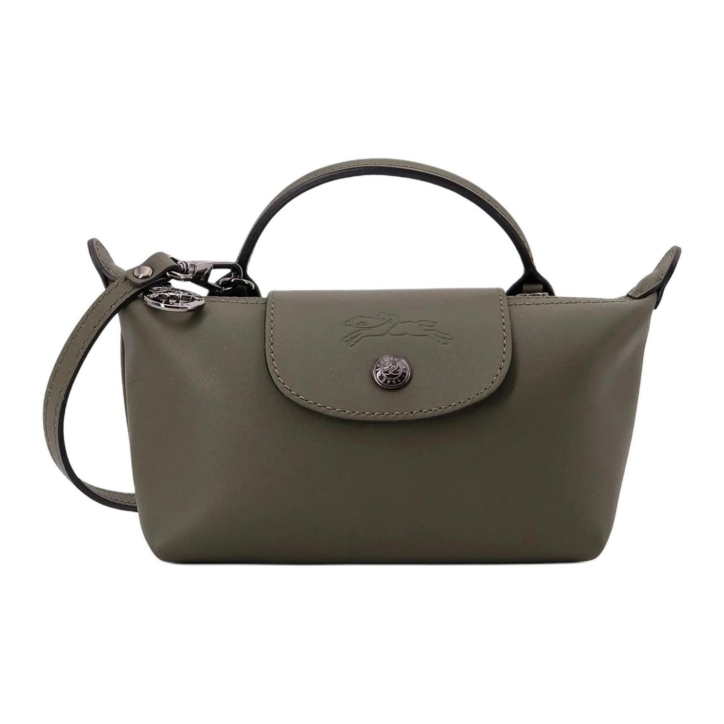 

Longchamp Le Pliage Xtra Detachable Adjustable Shoulder Strap Leather Mini Shoulder Tote Bag Women Handbags Green 34205987549 Basic Set (Bag+Dust Bag)