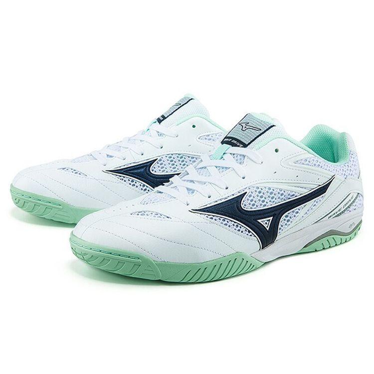 Mizuno Wave Drive 8 Low Top Table Tennis Shoes Men Shoes White Green 81GA170514