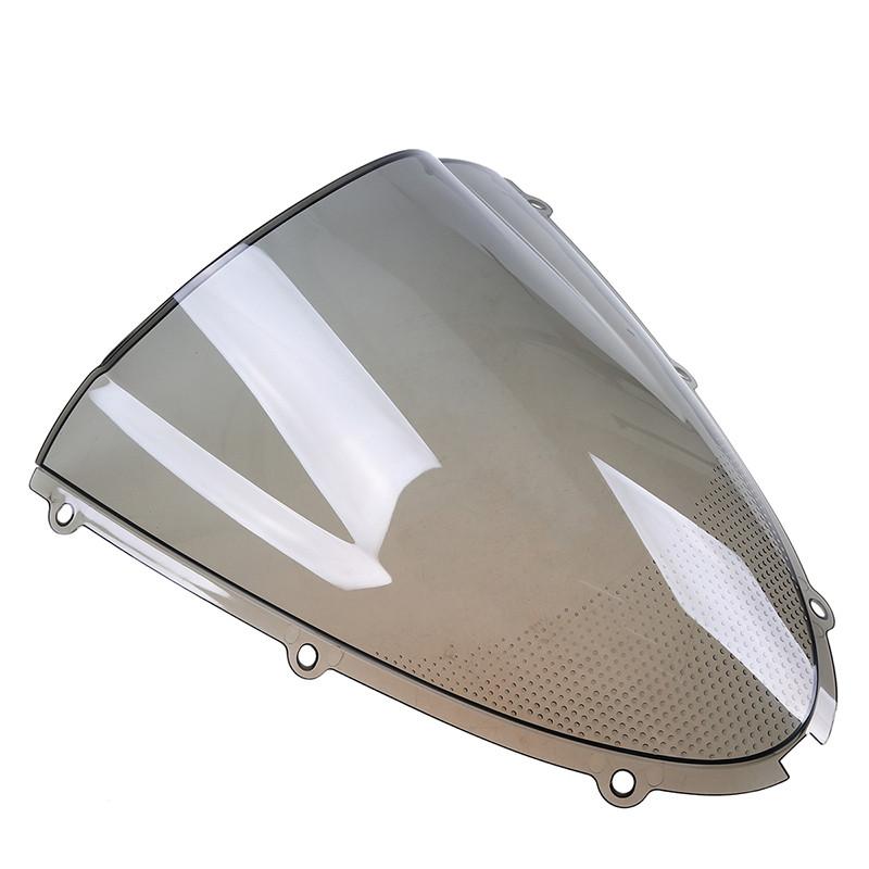 Double Bubble Windshield Windscreen Motorcycle Deflector Airflow Shield Screen For Kawasaki ZX6R Windscreen