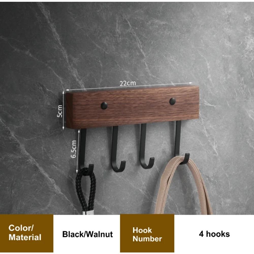 

Держатель для кухонного крючка из североамериканского ореха, крючок для ряда, подвижная многофункциональная лопатка, ложка за дверью, вешалка из цельного дерева