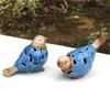 Handmålad Porslinsfågelpar Figurin Utklippt Keramisk Fågel Älskare Miniatyrdekor Gåva Hantverk Prydnad Tillbehör