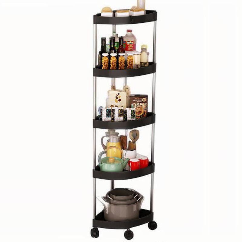 Triangular Multi-Layer Corner Shelf for Bathroom, Kitchen, Bedroom, and Living Room Storage