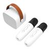 Karaoke Machine Multifunction Stereo Sound Portable   Speaker with 2 Wireless Microphones for Home Party KTV