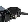 Innovative Offset Base Motorcycle Phone Mount with 360 Rotation Metal Plastic Phone Support for Stable Navigation View