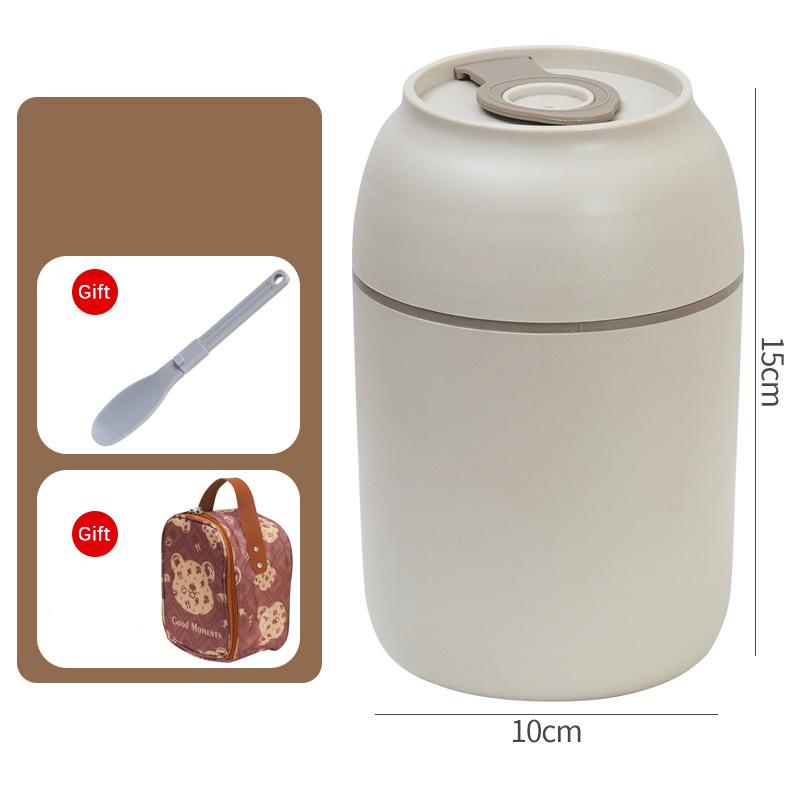 450ml Stainless Steel Lunch Box Thermal Breakfast Cup With Spoon Food Jar Containers Insulated Soup Thermos Vacuum Cup Lunchbox