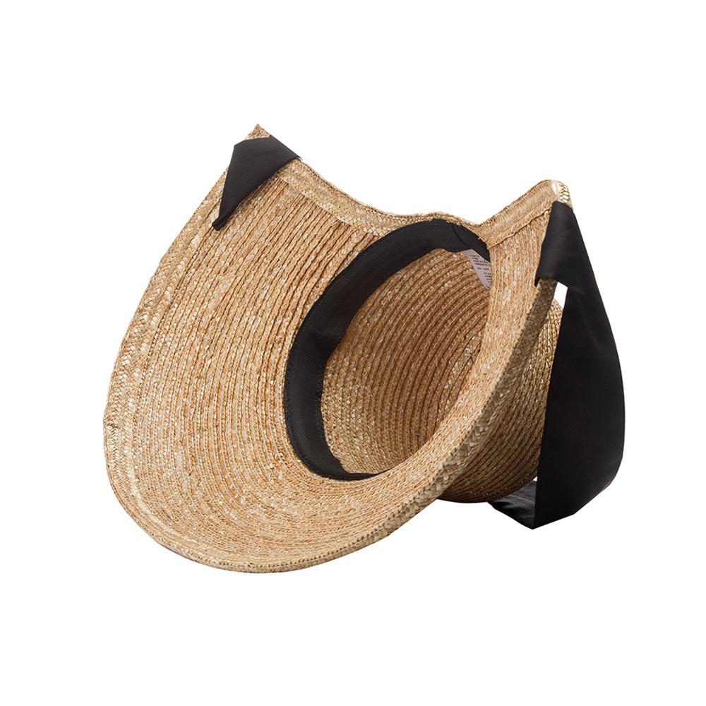 New classical elegant loli straw hat spring and summer women's travel seaside sunshade straw straw straw hat sun hat vacation hat