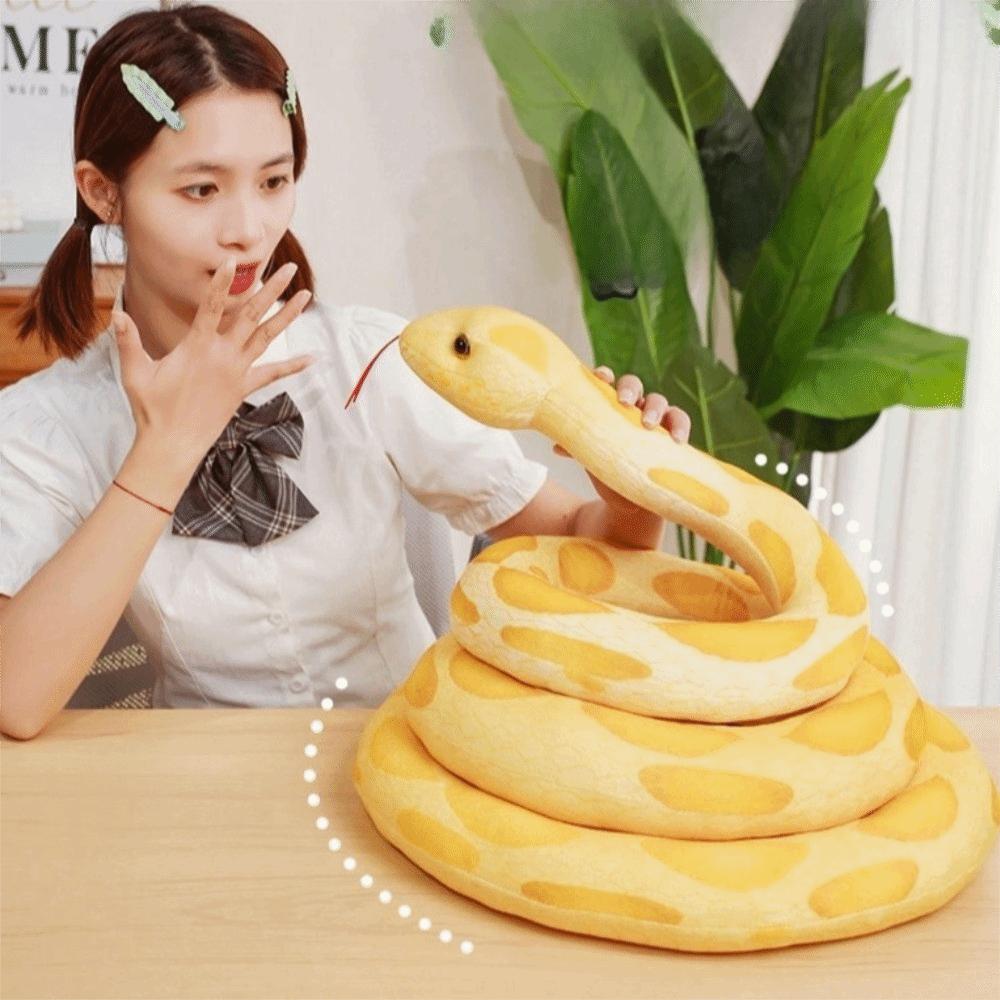 Giant Stuffed Snake Doll Lifelike Stuffed Animal Snake  Funny Birthday Gift