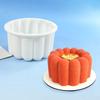 1 Stück Runde Blume Bento Kuchen Silikonform Schokolade Mousse Form DIY 3D Seife Kerze Wachs Gips Herstellungsformen Küchenbackform