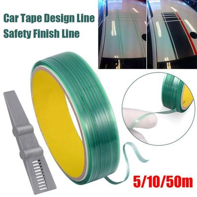 5/10/50M Vinylová fólie na auto Bezřezací páska Designová linie Bezpečná dokončovací linie Bezřezací páska Pro vinylovou balicí fólii na auto Fólie pro změnu barvy