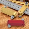 Woodworking Steel Ruler Stop Block, Precision Positioning Gauge for Ruler, Carpentry Scriber Line Marking Measuring Tool