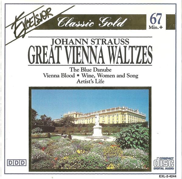 

CD JOHANN STRAUSS - Great Vienna Waltzes EXL24244 Excelsior 1993 Canada Classical Used