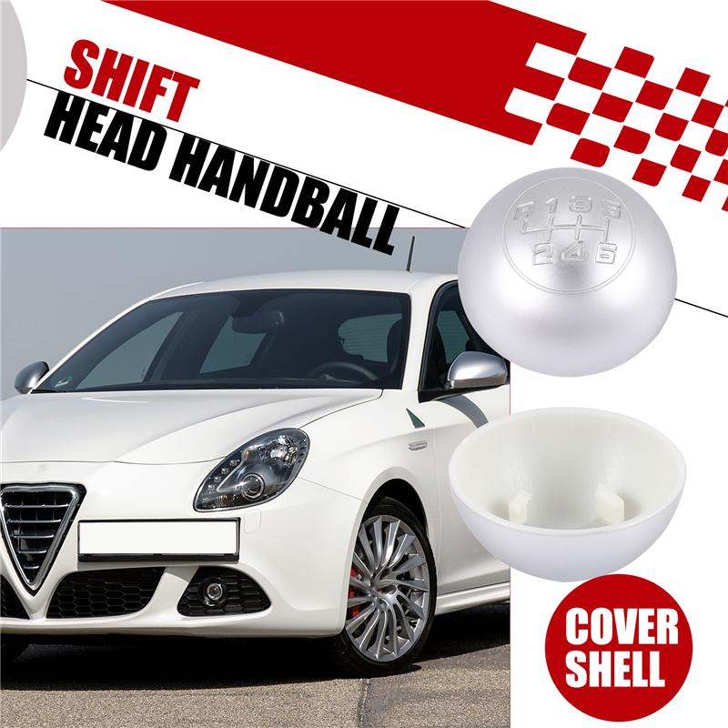 6 Speed Matte Gear Shift Knob Cap Cover Shifter Lever Handball Case Cover For Alfa Romeo Giulietta 2010-On 55346345