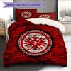 Eintracht Frankfurt Pattern Bedding Quilt Set Home Decoration Gift (1 * Duvet Cover + 2 * Pillowcase Without Core)