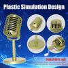 Miniature Retro Microphone Props Classic Dynamic Vocal Microphone  Live Performance