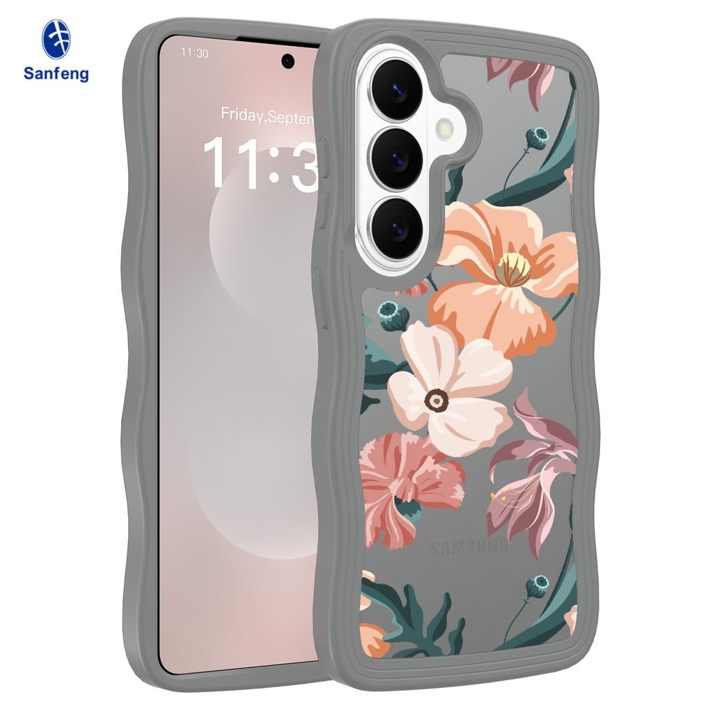 Applicable to Samsung S26/25plus mobile phone case matte S24Ultra skin wavy anti-drop s23 protective case