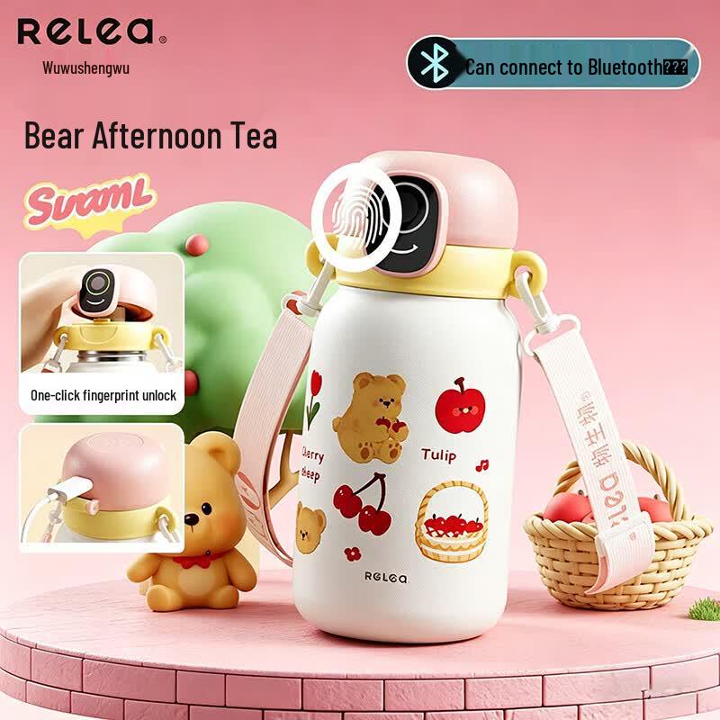 RELEA Mille Pie Fingerprint Children s Insulated Water Bottle 550ml