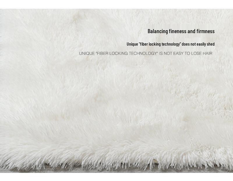 Nordic Plush Silk Fur Carpet for Living Room or Bedroom Sofa