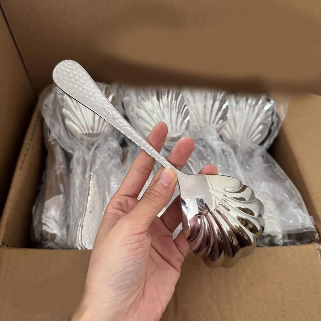 Multifunktionale Muschel-Löffel Servierlöffel Leicht zu Pflegen Suppenlöffel Kochlöffel Einfach zu Bedienen für Professionellen Gebrauch