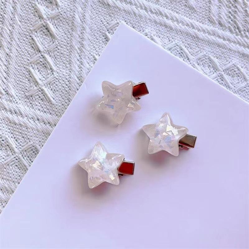 5 Stück/Los Kleine Süße Panda Haarspangen Mini Cartoon Klare Stern Haarspangen Haarnadel Für Frauen Mädchen Mode Accessoires