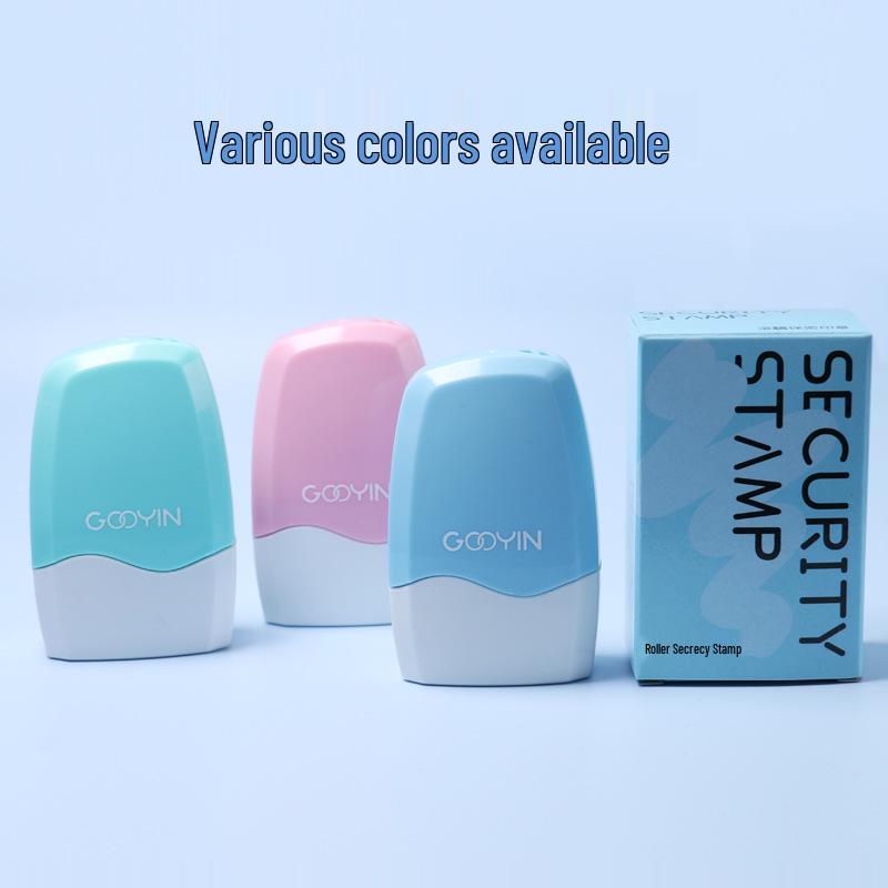 Gooyin Privacy Protection Roller Stamp with Random Code and Graffiti Design