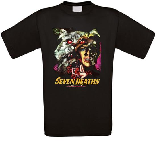 Seven Deaths IN the Cats Eye Horror Cult Movie T-Shirt XXXL