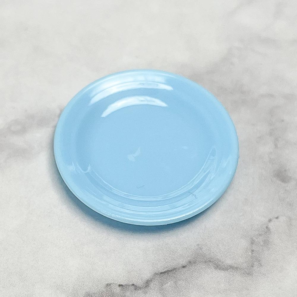 5Pcs Miniatures Plastic Mini Food Plates Kitchen Durable Simulation Dining Plate Model Tableware
