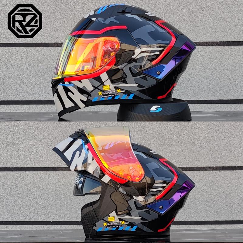 ORZ High Quality Modular Flip Helmet Double Lens Full Helmet Casco Para Motos Motorcycle Travel Half Full Helmet Casque Moto