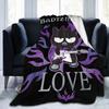 Badtz Maru Rock Star Love Gestrickte Decken Flanell Leichte Überwurfdecken für Flugzeugreisen Tagesdecke