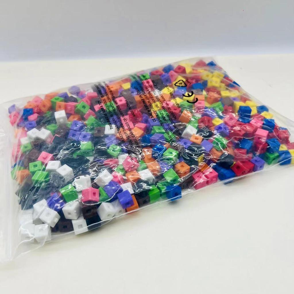 Linking Cubes Montessori Math Toys Number Blocks Learning Decimal Counter Teaching Aids Sensory Educational Toy for Children
