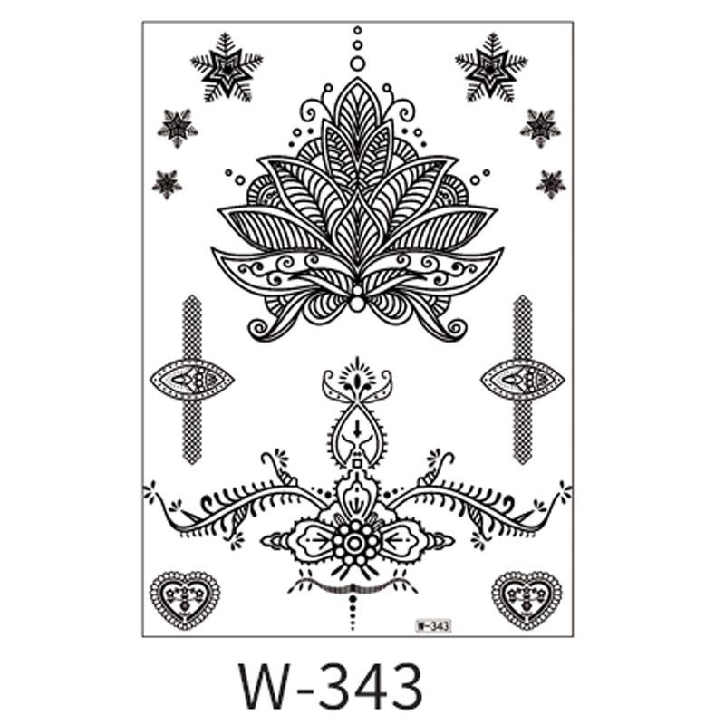 Beauty Sticker Black Tattoo Sticker Temporary Tattoo Waterproof Tattoo Sticker
