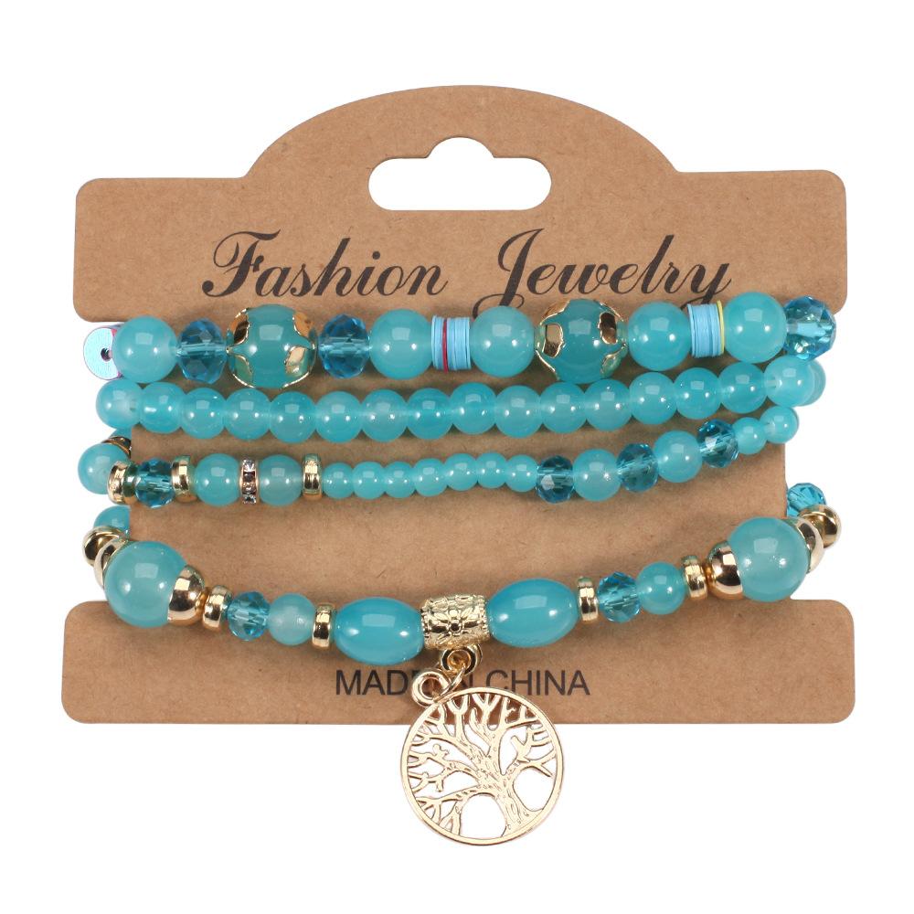 Ing Tree Peace Beautiful Bead Bracelet Women's New Glass Vacation Jewelry