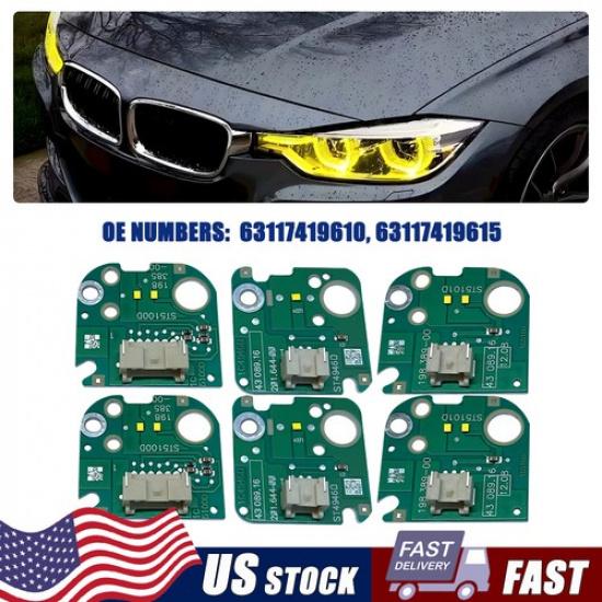 For BMW F30 F31 LCI 330i 340i 320i 328d 328i 330e Angel Eye DRL LED Board Amber