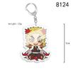 Demon Slayer Kimetsu No Yaiba Infinity Castle Acrylic Key Ring Iguro Obanai Tokitou Muichirou Action Model Figure Toys Premium Quality