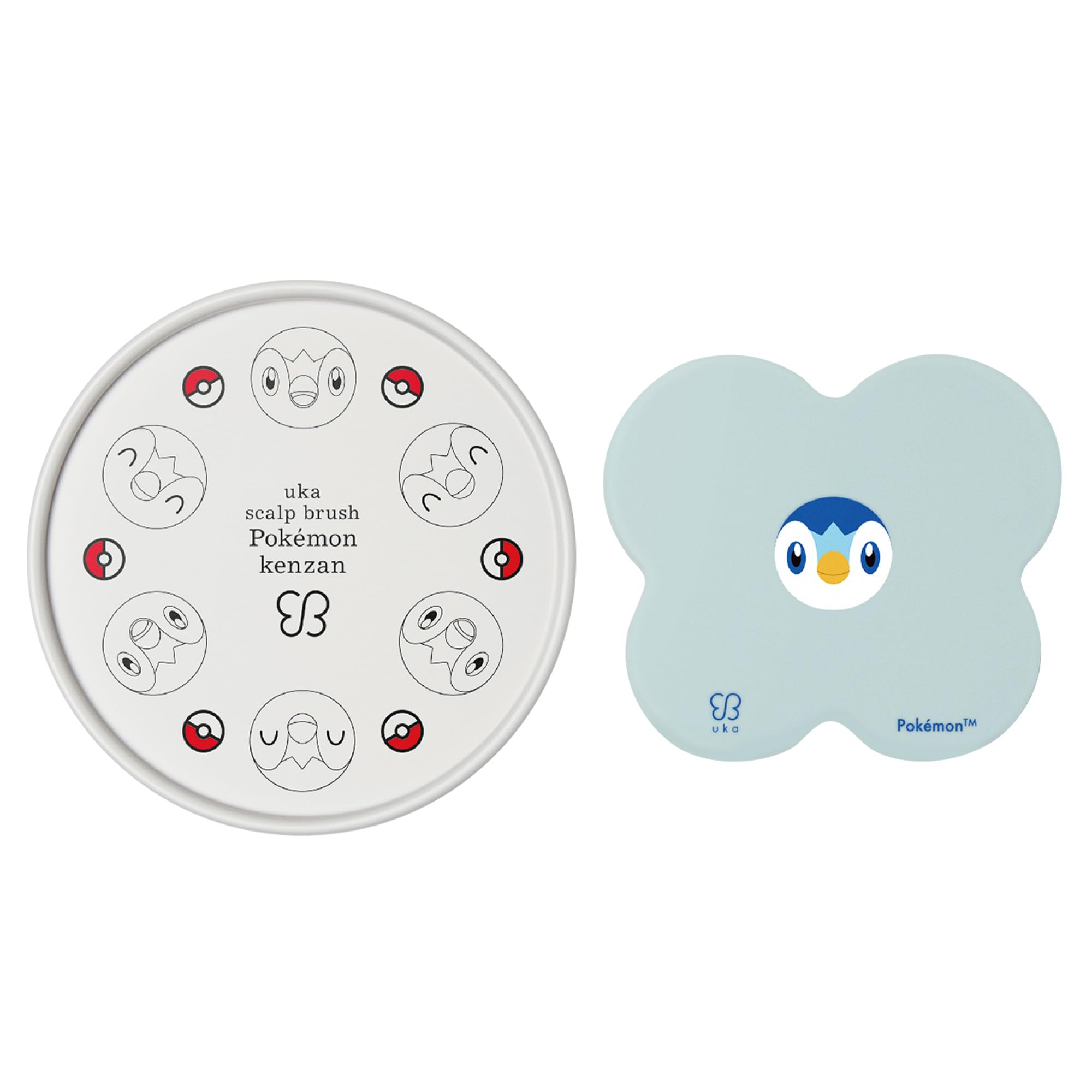 uka Scalp Brush Pokemon Kenzan Piplup Day Gift Scalp Scalp Scalp Shampoo Silicone Blood Circulation Bath [Official] / Mother s / Brush, Massage, Care,