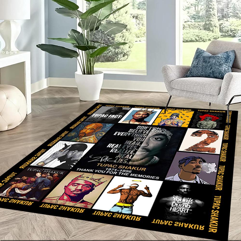 Dj Ardy Tupac Remix Square rugs are a great choice for living rooms, bedrooms, home décor, and as gifts.