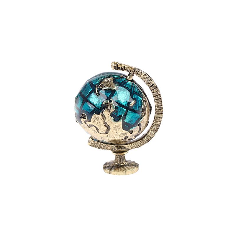 Perfect 1:12 Miniature Dollhouse Rolling Globe Dollhouse Study Livingroom Bedroom Reading Room Furniture Accessory