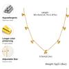 Fashion Chic Stainless Steel Cherry Chain Necklace, 18k Gold Plated Waterproof Charm Necklace, Exquisite Jewelry for Women Gift