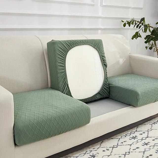 1/2/3/4 Seater Jacquard Sofa Cushion Cover for Living Room Elastic Seat Protector Case Stretch for Furniture Pet Kid Sofa Covers