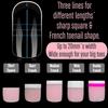 150pcs Reusable False Nail Acrylic Toenails Extension New Full Nail Tips  Foot Armor Mold