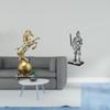 Modern Resin Horse Knight Statue Art Craft Ornament Collectible Figurine for Centerpiece Shelf