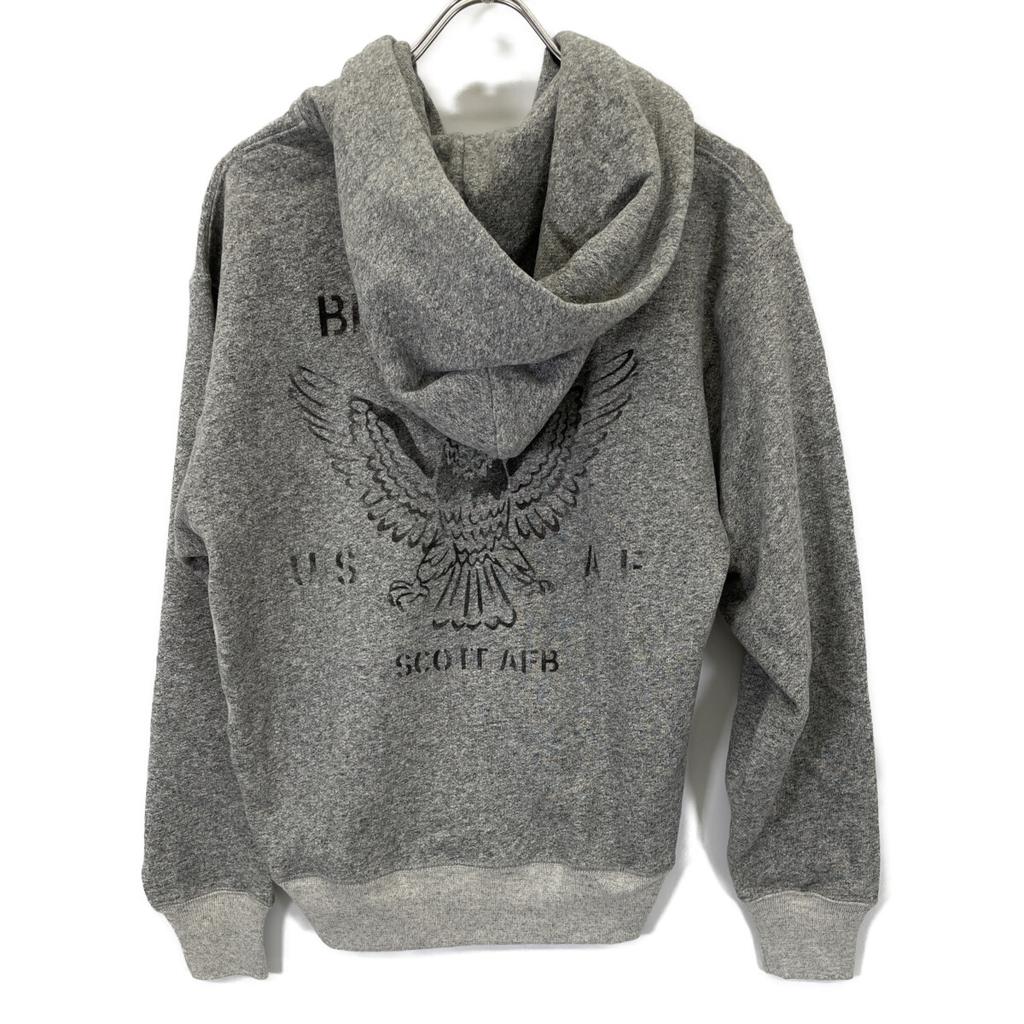 AVIREX 25AW 783-5231008 Gray Vintage Zip-Up Hoodie tops M grayUsed