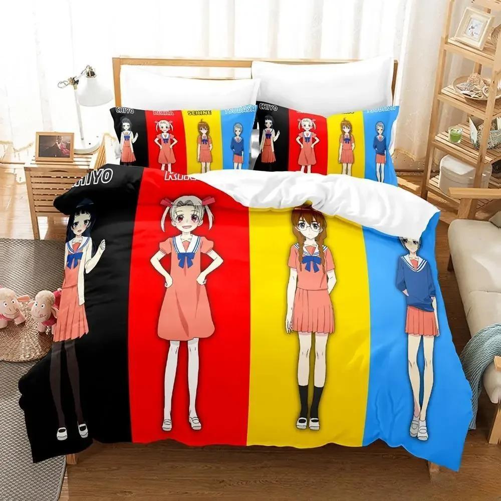 3D Anime Yo-nin Wa Sorezore Uso Wo Tsuku Bedding Set Single Twin Full Queen King Size Bed Set Adult Kid Bedroom Duvet Cover Sets