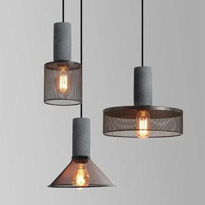 LED Retro Pendelleuchte Kreative Zementkopf Hängeleuchten für Wohnzimmer Esszimmer Bar Truhe Shop Restaurant Dekor Lampen