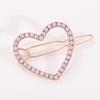 Korean Rhinestone Heart Hair Clip - Versatile & Elegant Side Clip for Ladies